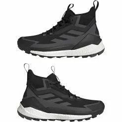 Adidas Terrex Free Hiker 2.0 Gore-Tex Hiking Shoes -ShopE-Moto Shop GZ3286 10 FOOTWEAR Photography Mirrored Pair View white