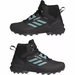 Adidas Terrex Women's Swift R3 Gore-Tex Mid Hiking Shoes -ShopE-Moto Shop HP8712 10 FOOTWEAR Photography Mirrored Pair View white