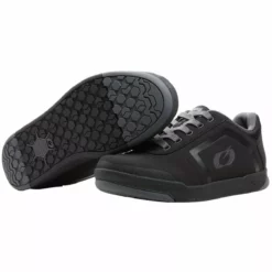 O'Neal Pinned Flat MTB Shoe -ShopE-Moto Shop O Neal Pinned Flat MTB Shoe Cycling Shoes Black Grey 2023 ONSO222039 1
