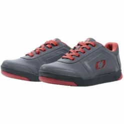 O'Neal Pinned Flat MTB Shoe -ShopE-Moto Shop O Neal Pinned Flat MTB Shoe Cycling Shoes Grey Red 2023 ONSO222139 2
