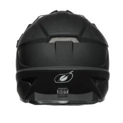 ONEAL 1.0 SRS Solid Black MX Helmet -ShopE-Moto Shop ON 21 HELMET 1SERIES SOLID BLACK BACK WEB 1800x1800