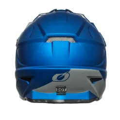 ONEAL 1.0 SRS Solid Blue MX Helmet -ShopE-Moto Shop ON 21 HELMET 1SERIES SOLID BLUE BACK WEB 1800x1800