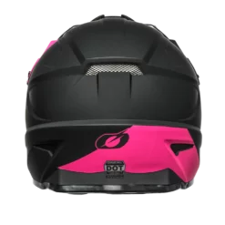 ONEAL 1.0 SRS Solid Pink MX Helmet -ShopE-Moto Shop ON 21 HELMET 1SERIES SOLID PINK BACK WEB 1800x1800