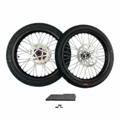 Sur-Ron 17" Light Bee Super Motard Street Wheel Kit -ShopE-Moto Shop SurRonSupermotoWheelsWithChain 1200x 5ad9dbb7 57bd 4b77 a125 206dc70ec28f 1800x1800
