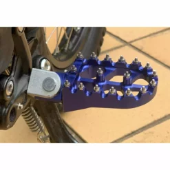 Sur-Ron SurRon Light Bee Ultimate CNC Foot Peg Upgrade -ShopE-Moto Shop Surron blue footrest bike 82409.1618967474 1800x1800